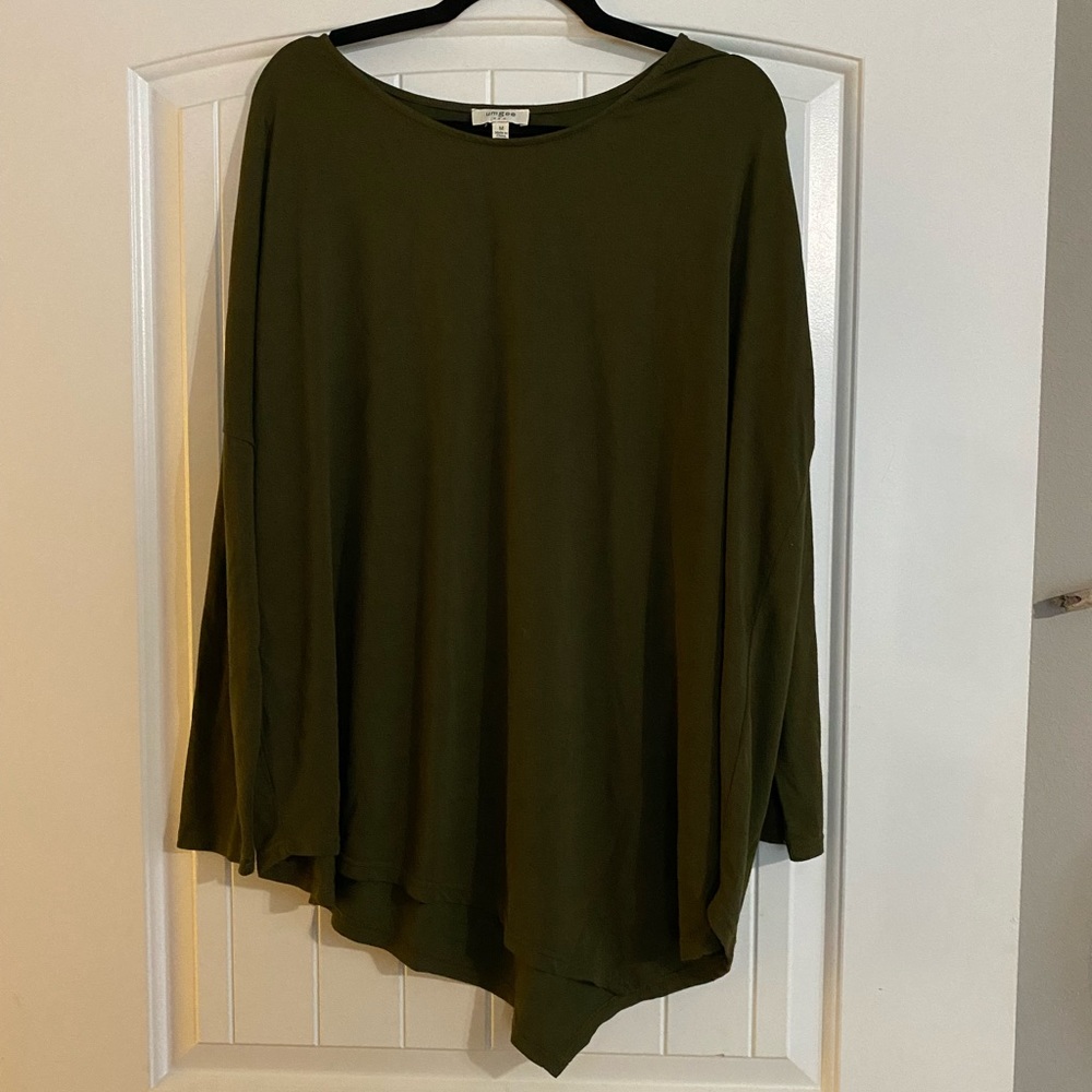 Umgee Olive Asymmetrical Tunic